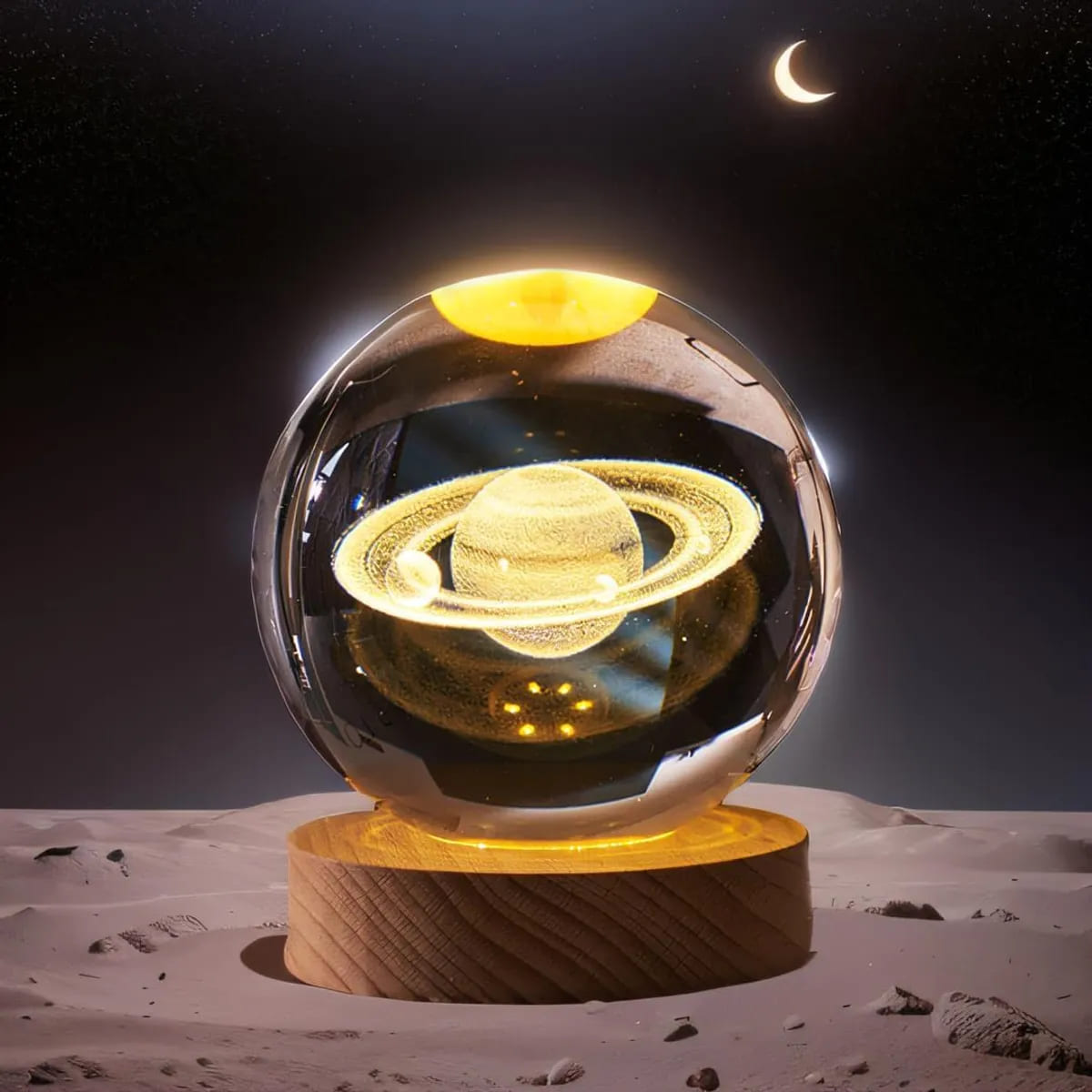 3D Crystal Ball Night Lamp