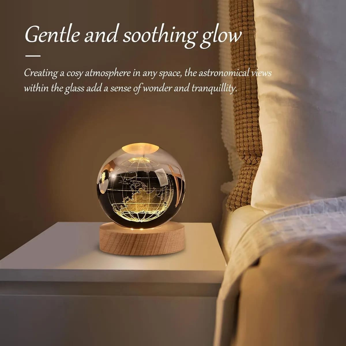 3D Crystal Ball Night Lamp
