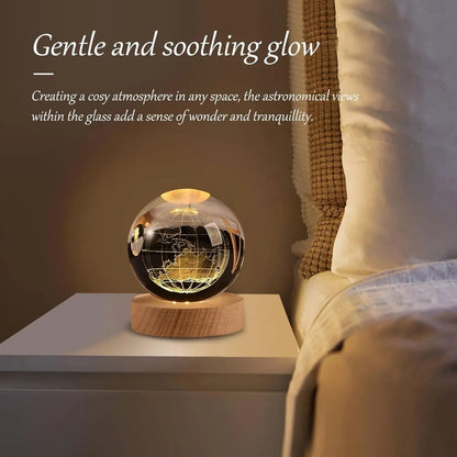 3D Crystal Ball Night Lamp