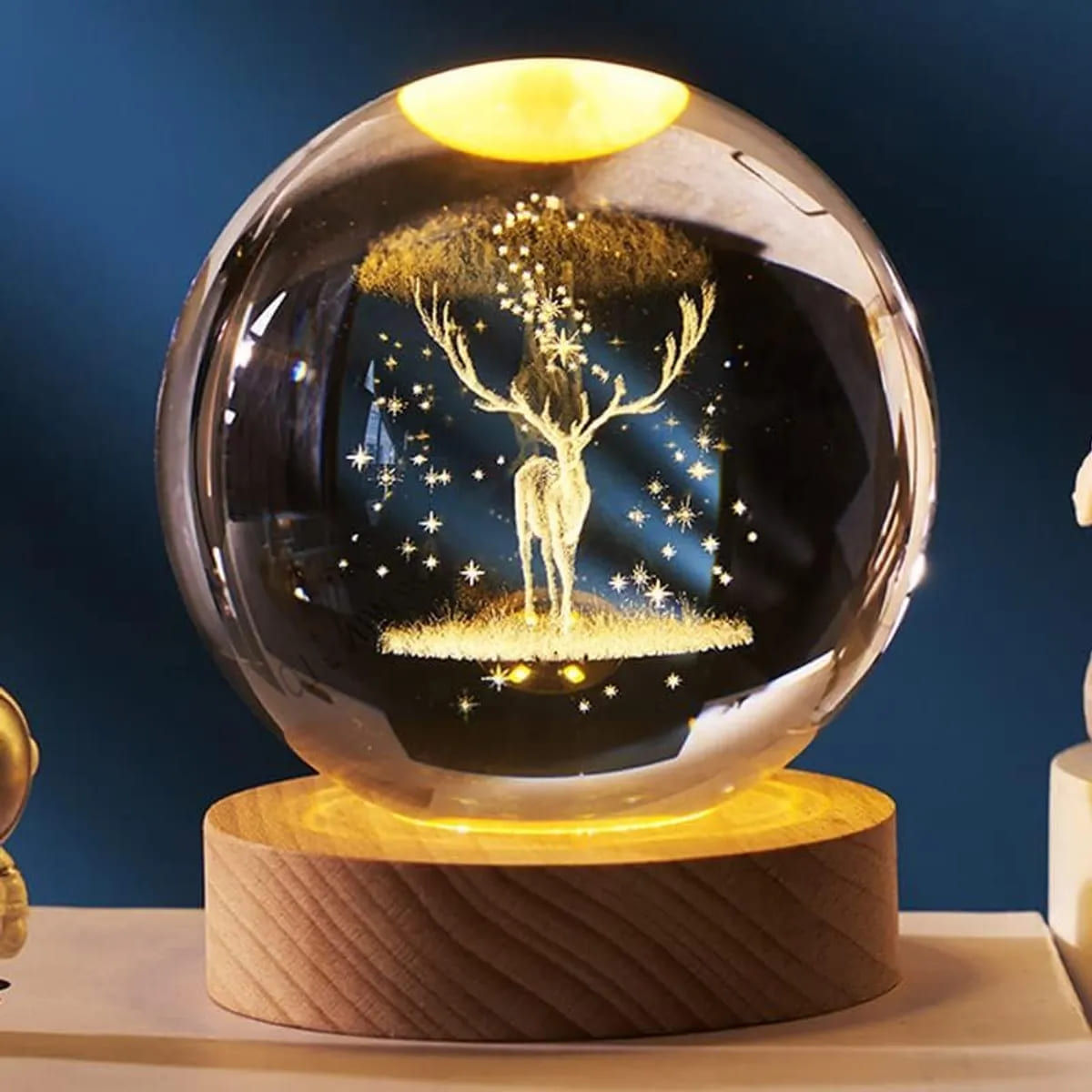 3D Crystal Ball Night Lamp