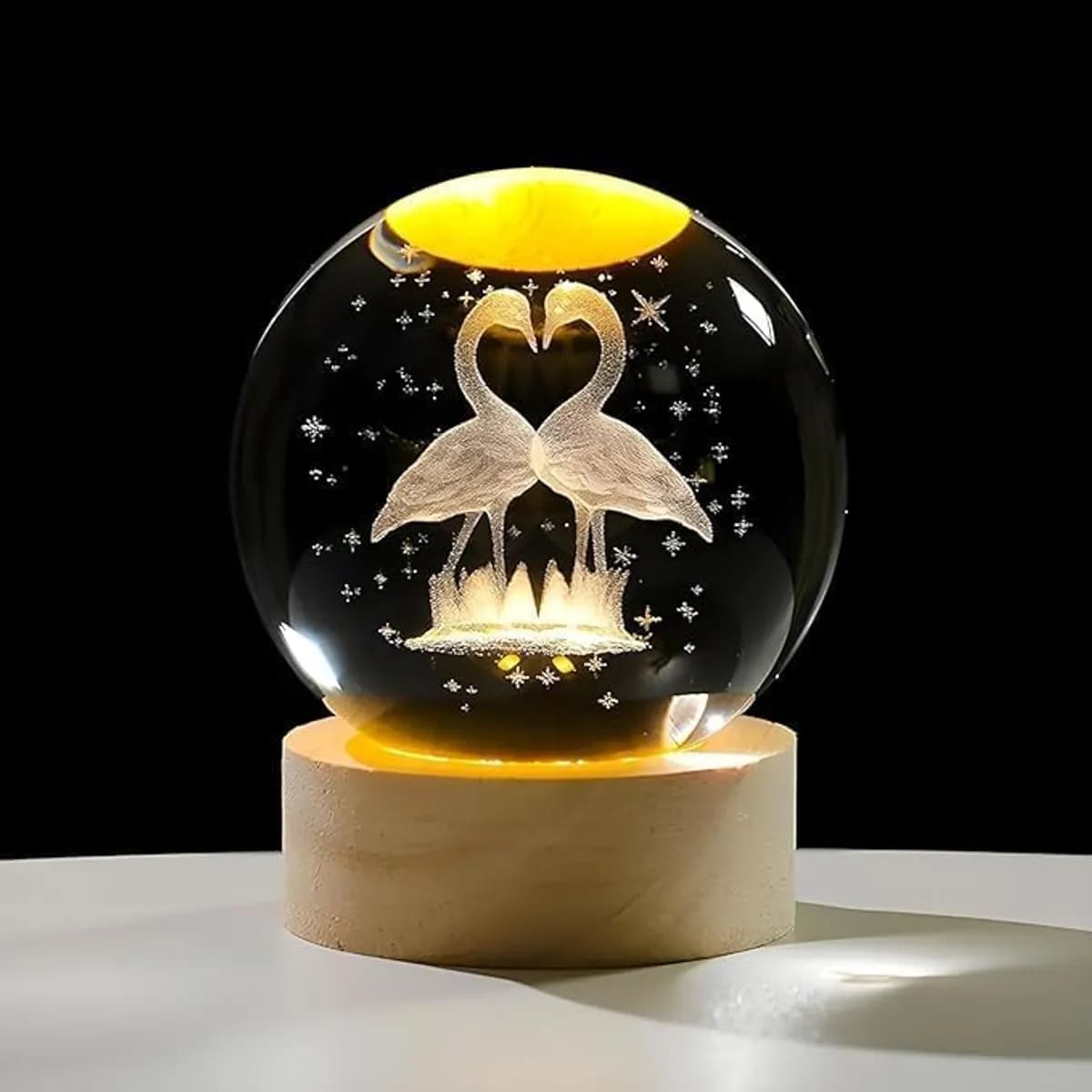 3D Crystal Ball Night Lamp
