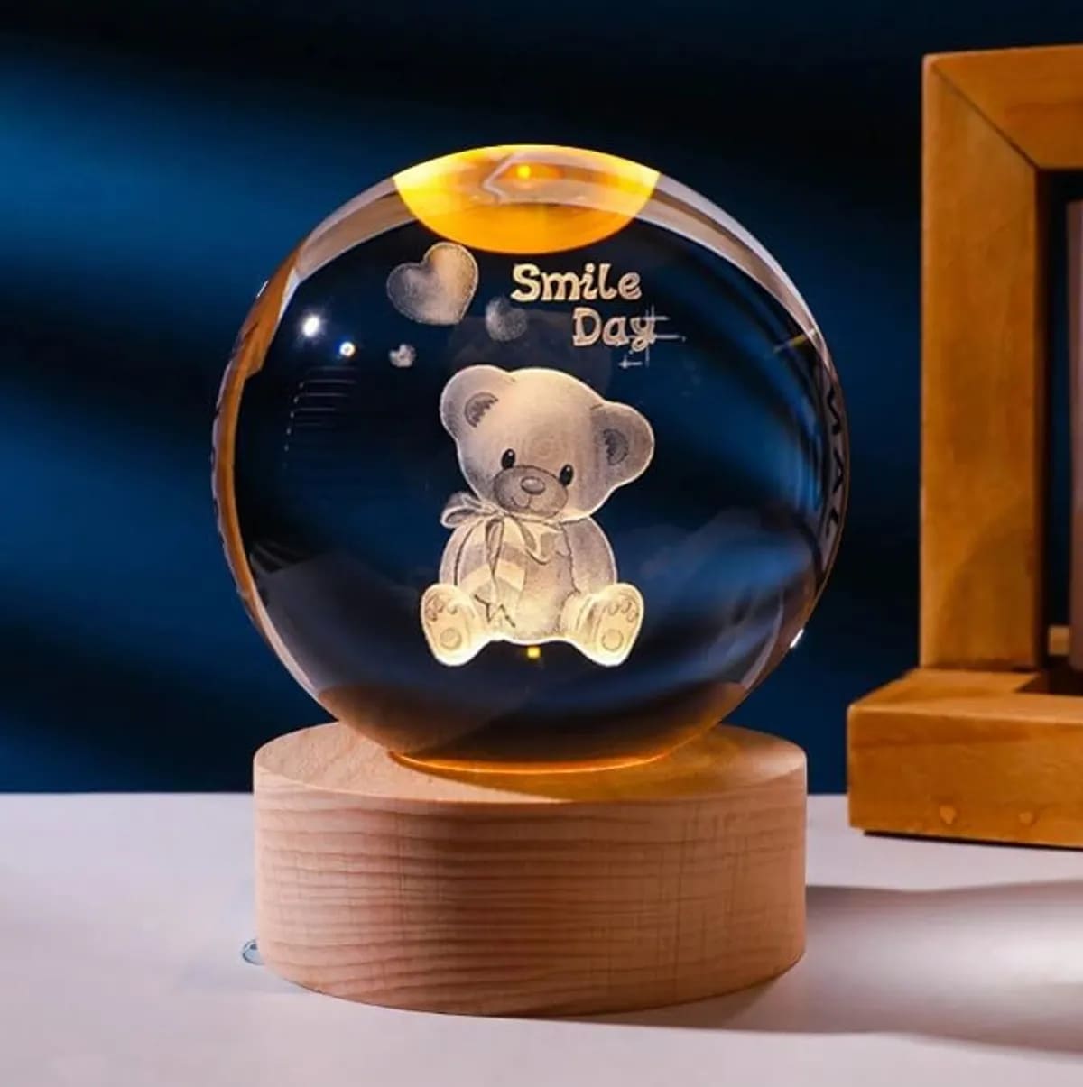 3D Crystal Ball Night Lamp