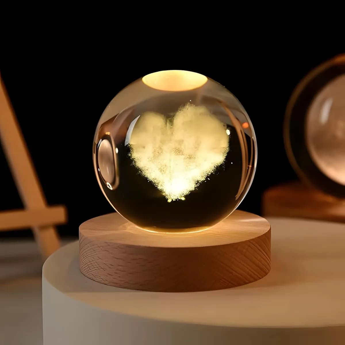3D Crystal Ball Night Lamp