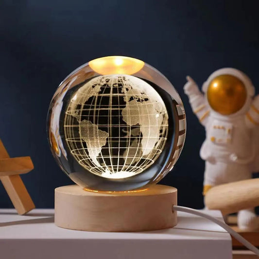 3D Crystal Ball Night Lamp