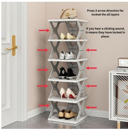 Layered Shoe Rack