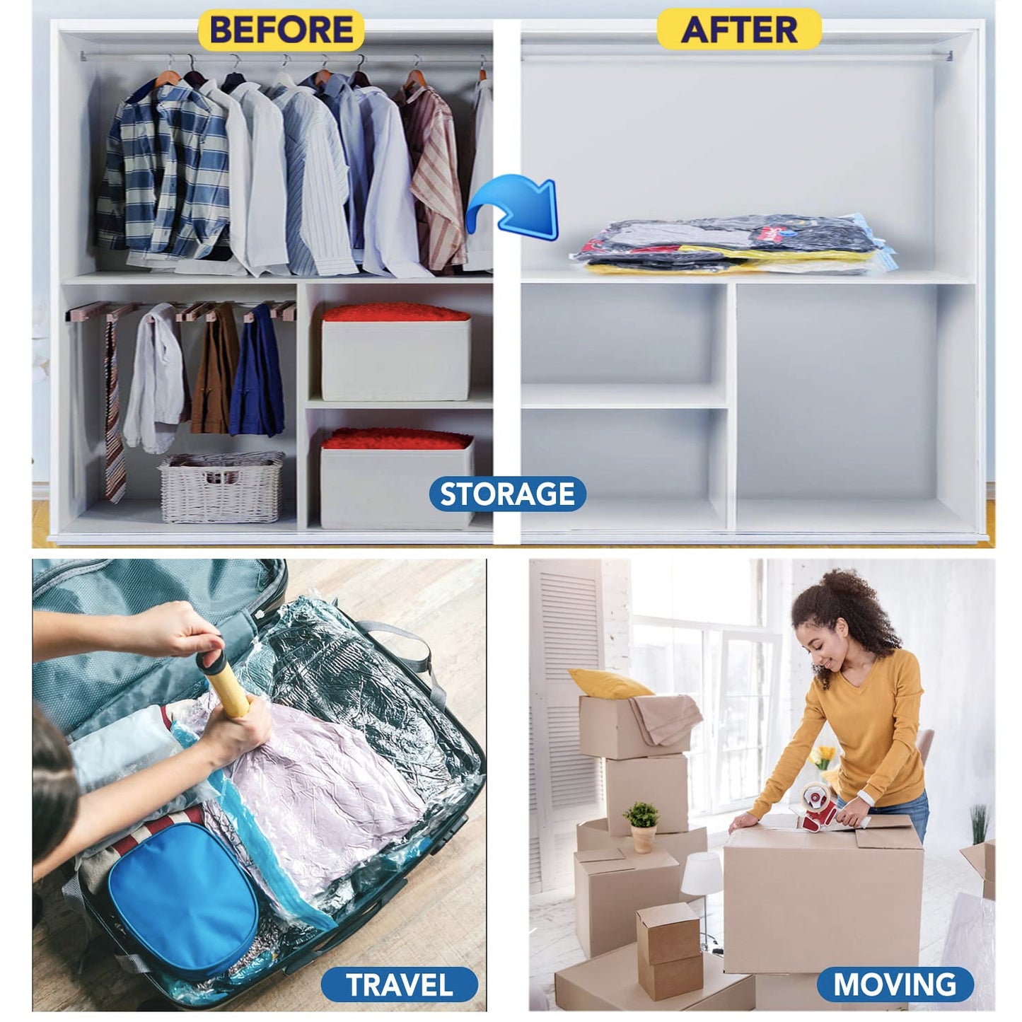 Smart Saver Polypropylene Vacuum Compression Bags